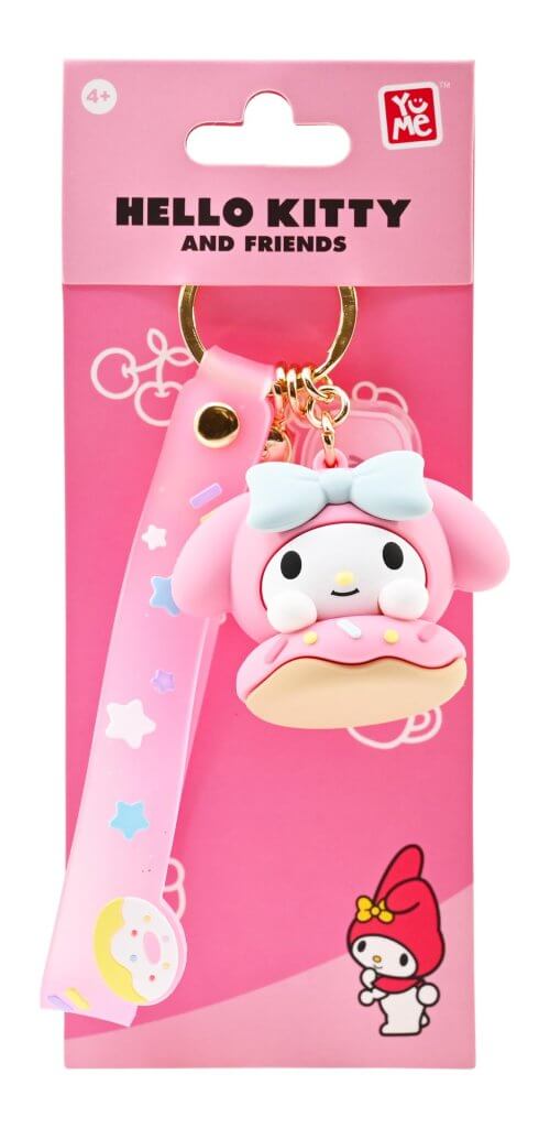 Hello Kitty - Keychain with hand strap - Donuts (My Melody) - Super Retro