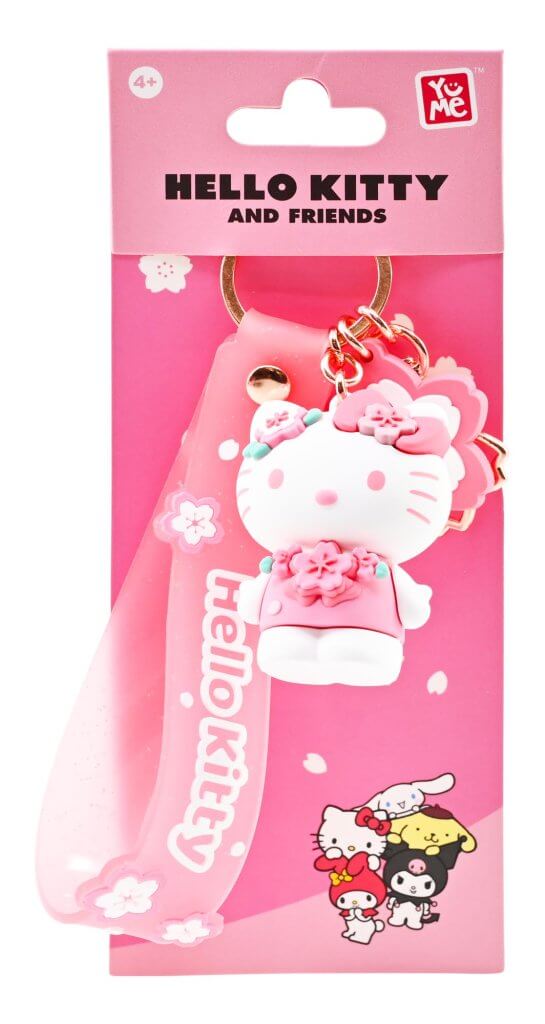 Hello Kitty - Keychain with hand strap - Sakura (Hello Kitty) - Super Retro