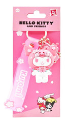 Hello Kitty - Keychain with hand strap - Sakura (Kuromi) - Super Retro