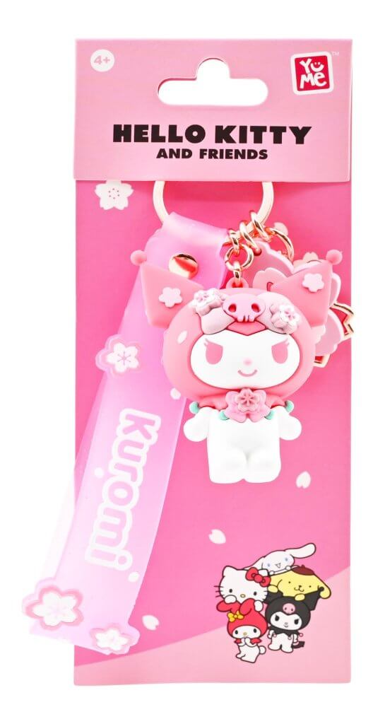 Hello Kitty - Keychain with hand strap - Sakura (Kuromi) - Super Retro