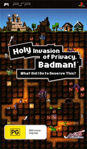 Holy Invasion of Privacy, Badman! What Did I Do to Deserve This? - PSP - Super Retro