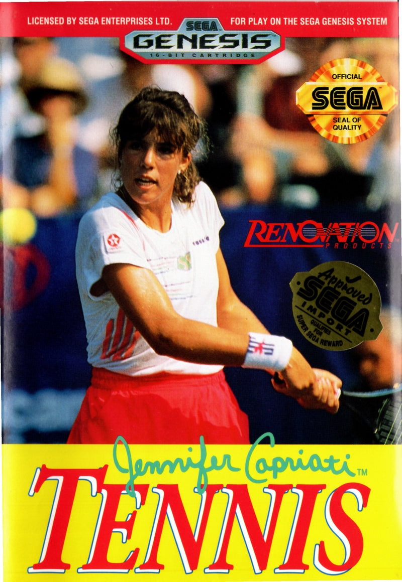 Jennifer Capriati Tennis - Mega Drive - Super Retro