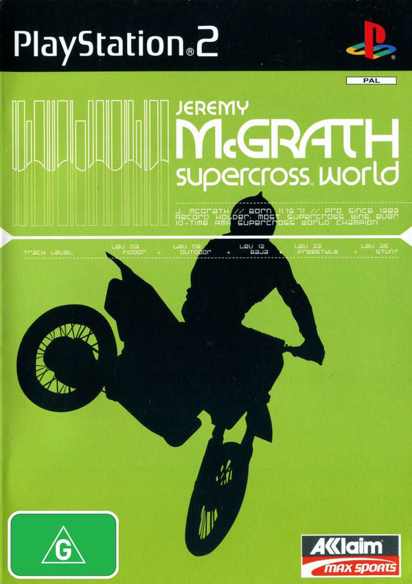 Jeremy McGrath Supercross World - PS2 - Super Retro