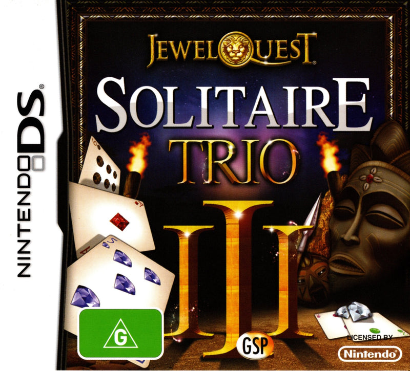Jewel Quest Solitaire Trio DS Super Retro Nintendo DS