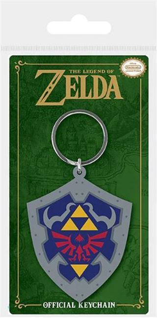 Keychain - Rubber Hylian Shield - Super Retro