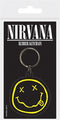 Keychain - Rubber Nirvana Smiley - Super Retro