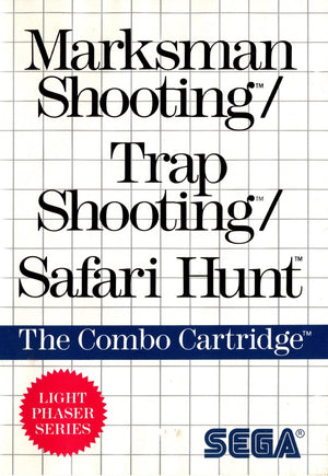 Marksman Shooting/Trap Shooting/Safari Hunt Combo Cartridge - Master System - Super Retro