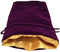 MDG Velvet Dice Bag with Gold Satin Lining - Purple - Super Retro