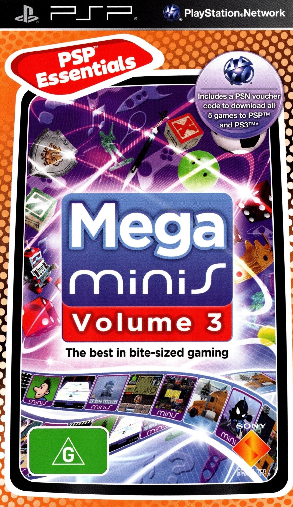 PSP jeu NEUF sous cello scellé MEGA MINIS Volume 3 new sealed PLAYSTATION PSP jeu NEUF sous cello scellé MEGA MINIS Volume 3 new sealed PLAYSTATION
