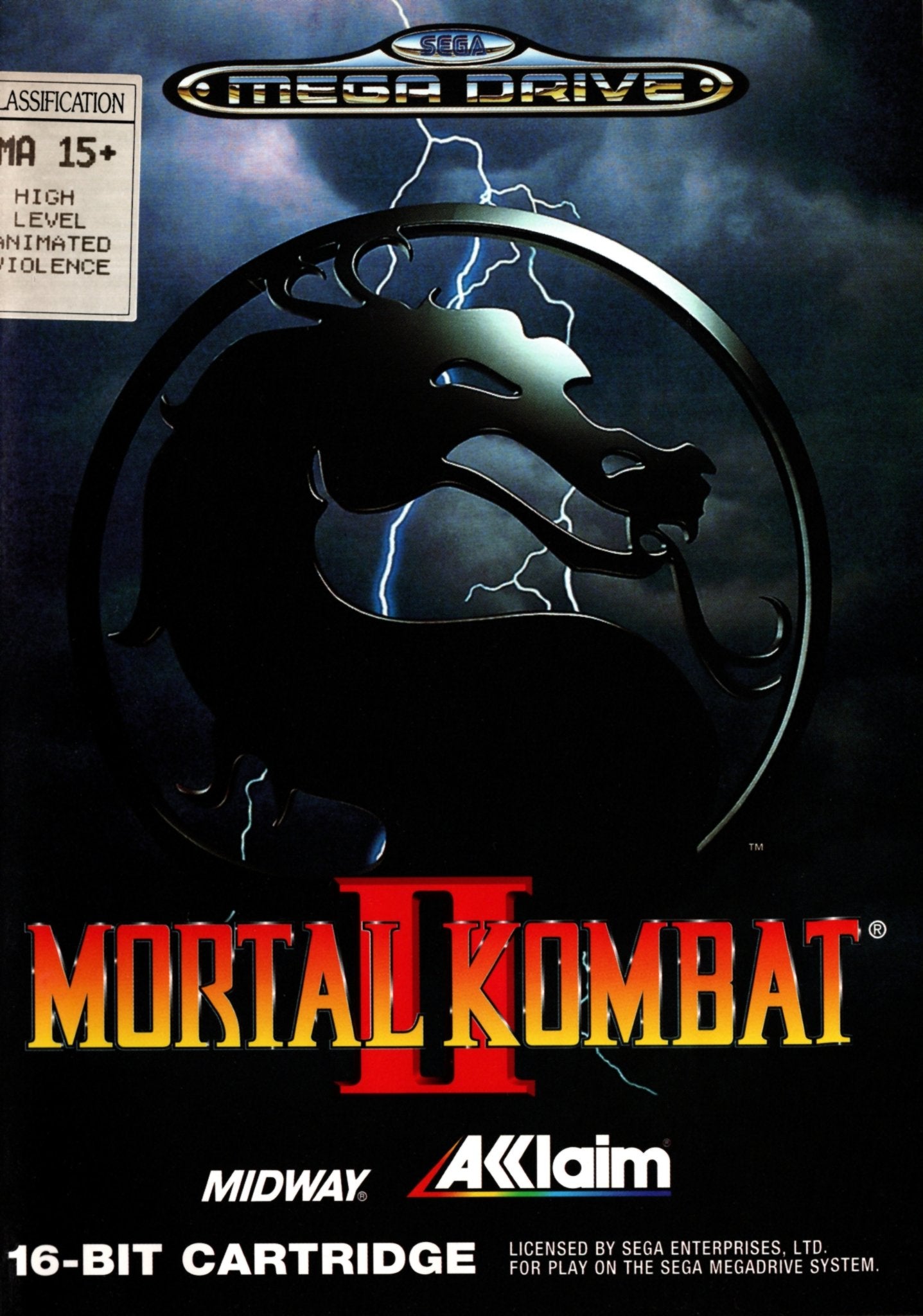 Mortal Kombat 2 Sur Sega Mega Drive - Version Japonaise - État Très Bon - Avec Boîte