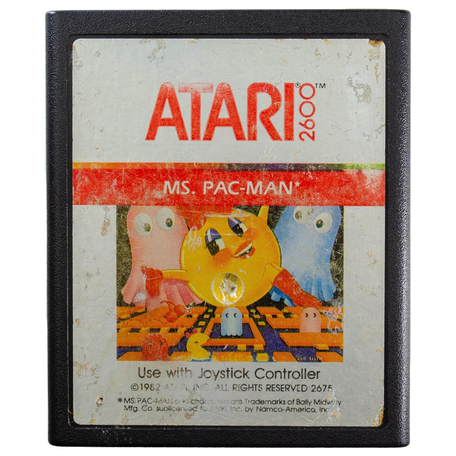 Jeu Atari 2600 Ms. Pac-Man (cartouche Seule, Loose) - Bon état, Originaire Des États-Unis