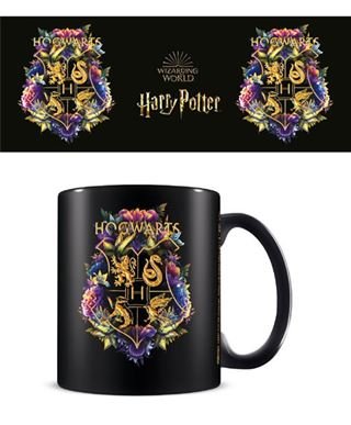 Mug - Harry Potter Floral Crest - Super Retro