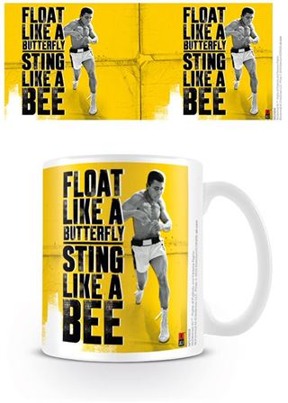 Mug - Muhammad Ali Float Like a Butterfly - Super Retro