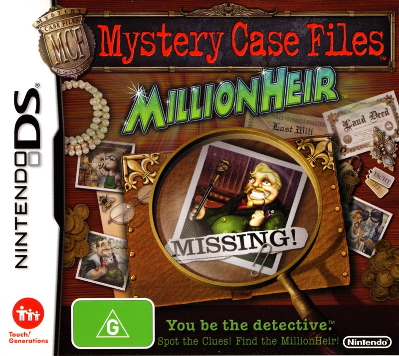 Mystery Case Files: MillionHeir - DS - Super Retro