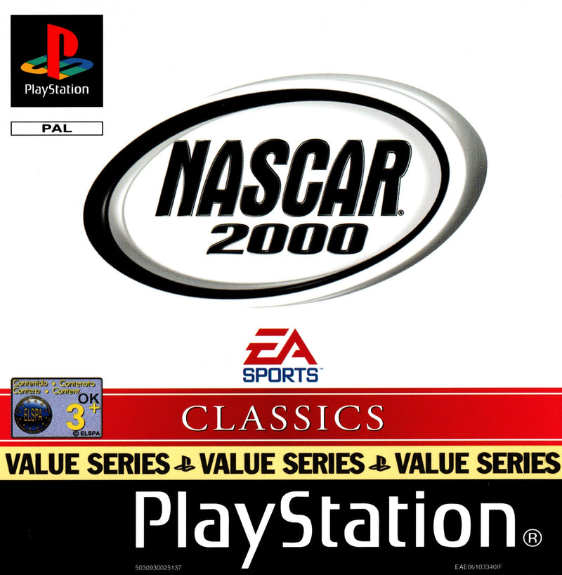 NASCAR 2000 for PS1 Sony Playstation 1 Car Racing Game NASCAR 2000 for PS1 Sony Playstation 1 Car Racing Game