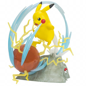 Pokemon Pikachu Deluxe Collector Light-Up Statue - Super Retro