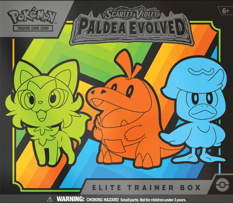 Pokemon TCG Scarlet & Violet 2 Paldea Evolved - Elite Trainer Box - Super Retro