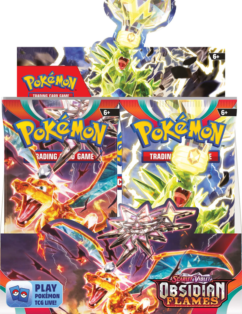 Pokemon TCG Scarlet & Violet 3 - Obsidian Flames - Booster Case (6 Boxes) - Super Retro