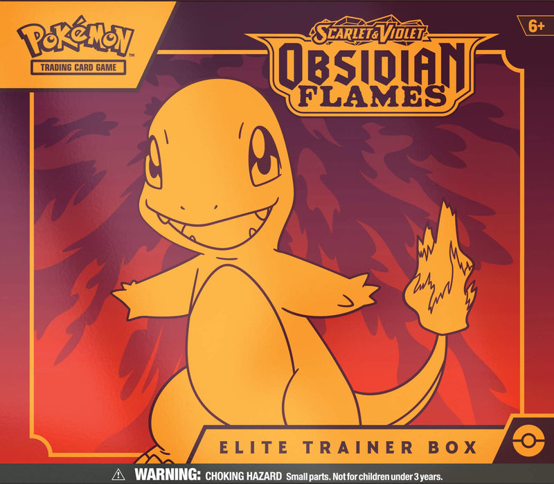 Pokemon TCG Scarlet & Violet 3 Obsidian Flames - Elite Trainer Box - Super Retro