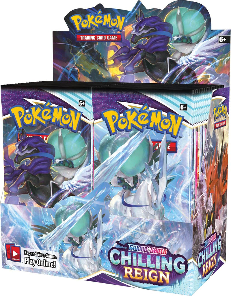 Pokemon TCG Sword & Shield - Chilling Reign Booster Box - Super Retro