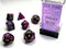 Polyhedral 7-Die Set Gemini - Black-Purple/Gold - Super Retro