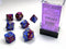 Polyhedral 7-Die Set Gemini - Blue-Purple/Gold - Super Retro