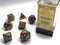 Polyhedral 7-Die Set Lustrous - Gold/Silver - Super Retro