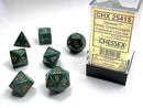 Polyhedral 7-Die Set Opaque - Dusty Green/Copper - Super Retro