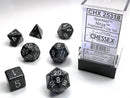 Polyhedral 7-Die Set Speckled - Ninja - Super Retro