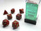 Polyhedral 7-Die Set Speckled - Strawberry - Super Retro