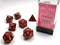 Polyhedral 7-Die Set Vortex - Burgundy/Gold - Super Retro