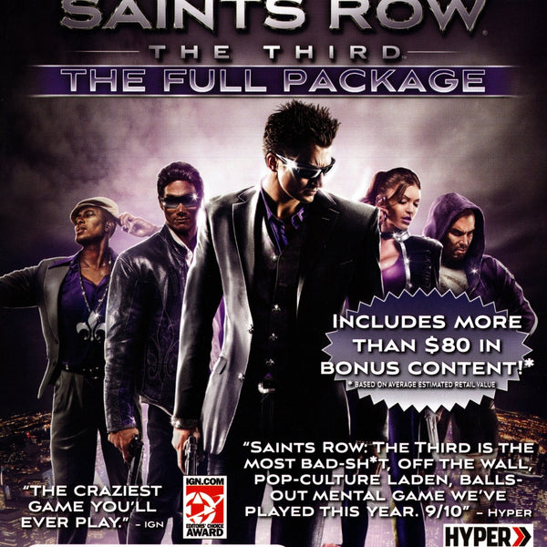 Saints Row The Third The Full Package Xbox 360 Super Retro