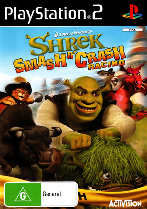 Shrek Smash n' Crash Racing - PS2 - Super Retro