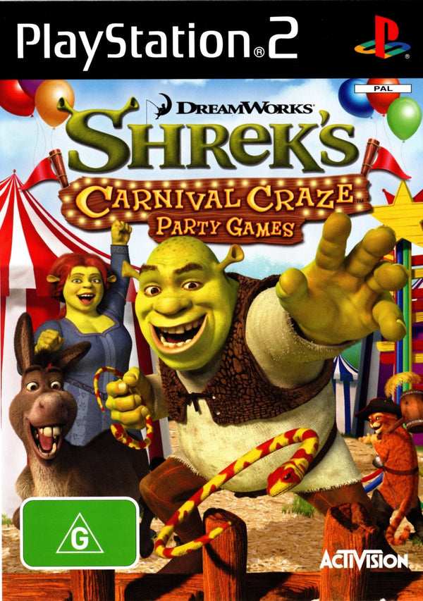 Shrek's Carnival Craze Party Games - PS2 - Super Retro