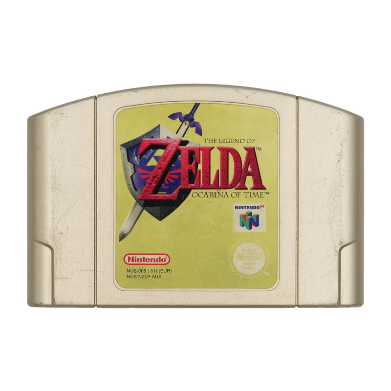 Vintage the Legend of Zelda Ocarina of Time Gold Nintendo 64 