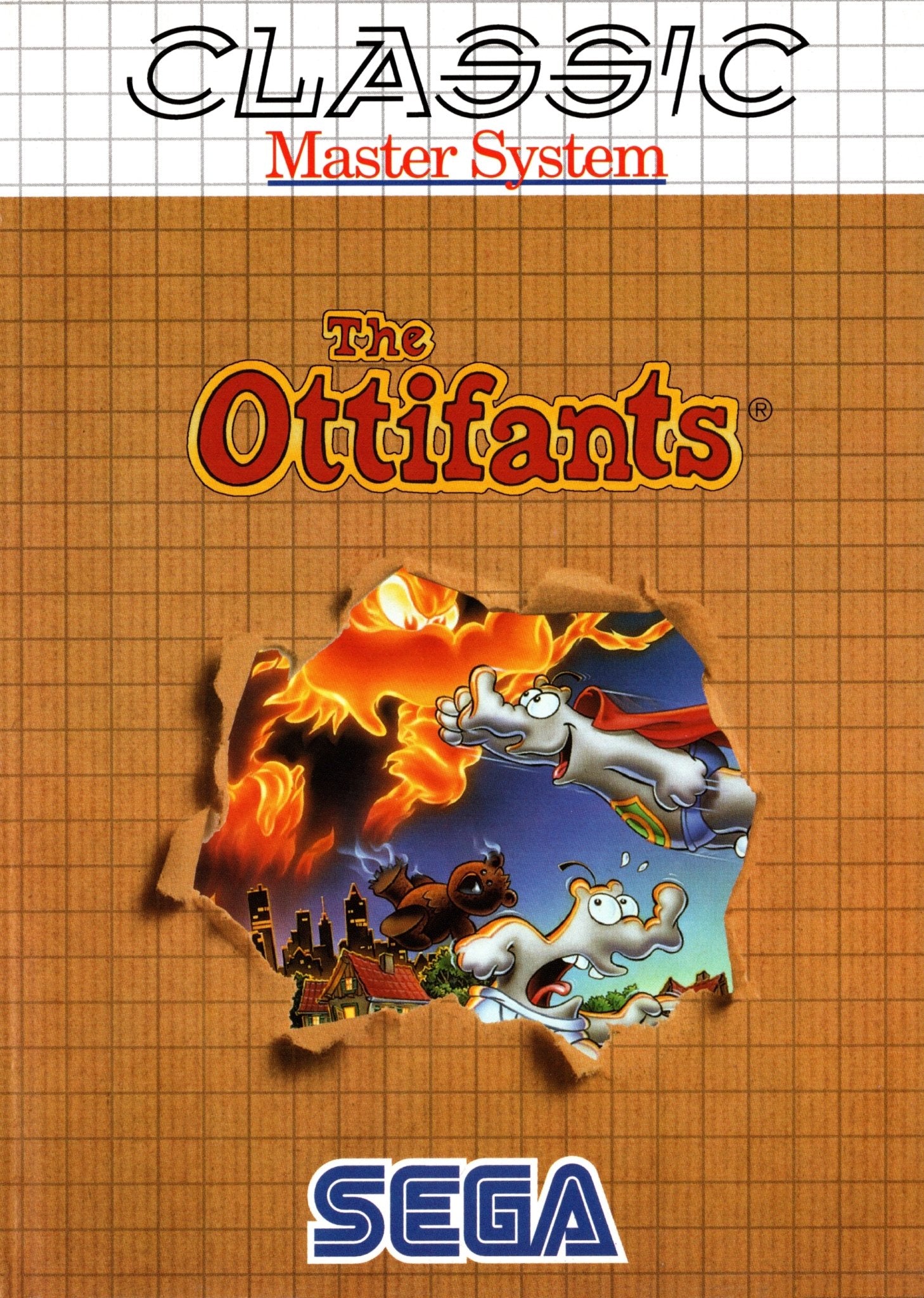 The Ottifants - Jeu Master System Sega En Boîte (PAL EUR) Sans Notice - Classique Rétro