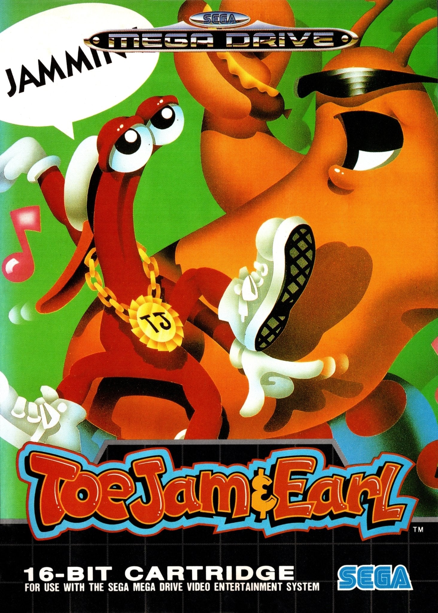 Jeu ToeJam & Earl Sur Sega Mega Drive - Version Française - Bon état - Vintage