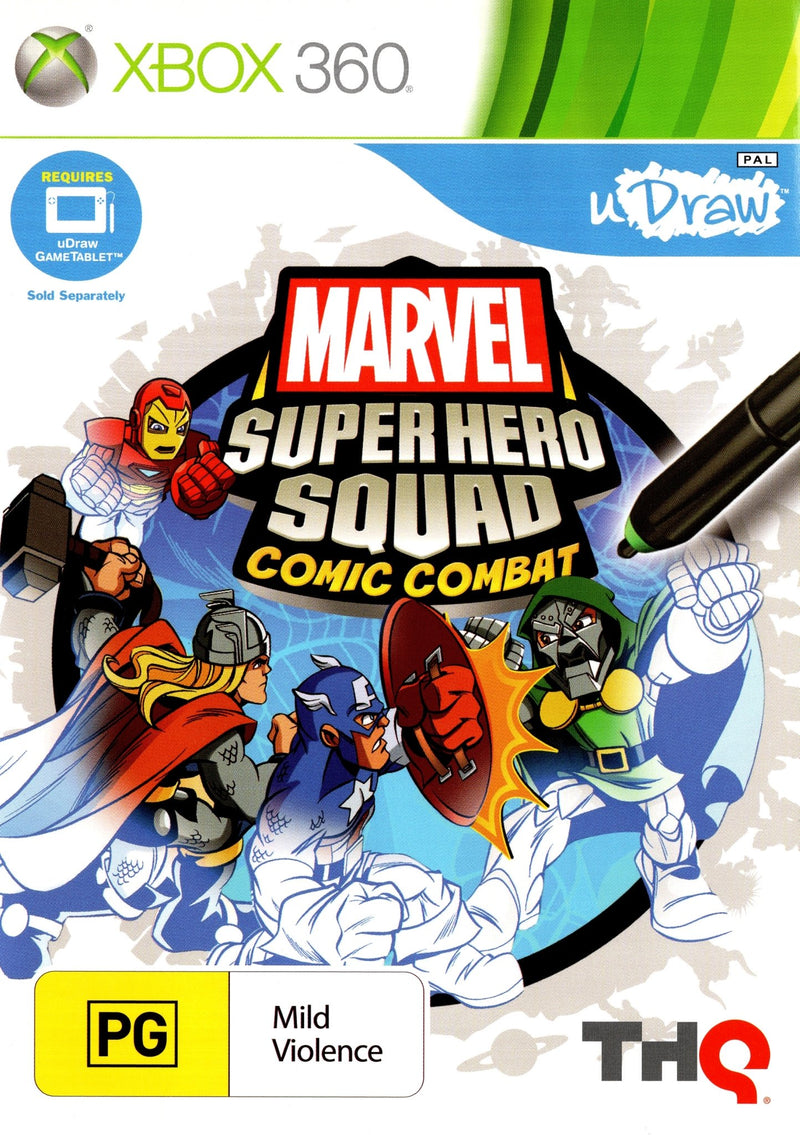 uDraw Marvel Super Hero Squad Comic Combat - Xbox 360 - Super Retro