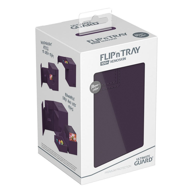 Ultimate Guard Flip n Tray 100+ XenoSkin Deck Box Monocolor Purple - Super Retro