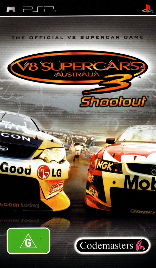V8 Supercars 3 Shootout - PSP - Super Retro