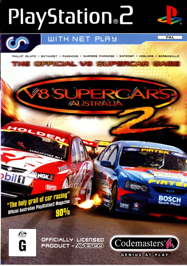 V8 Supercars Australia 2 - PS2 - Super Retro