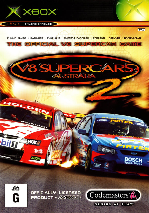 V8 Supercars Australia 2 - Xbox - Super Retro