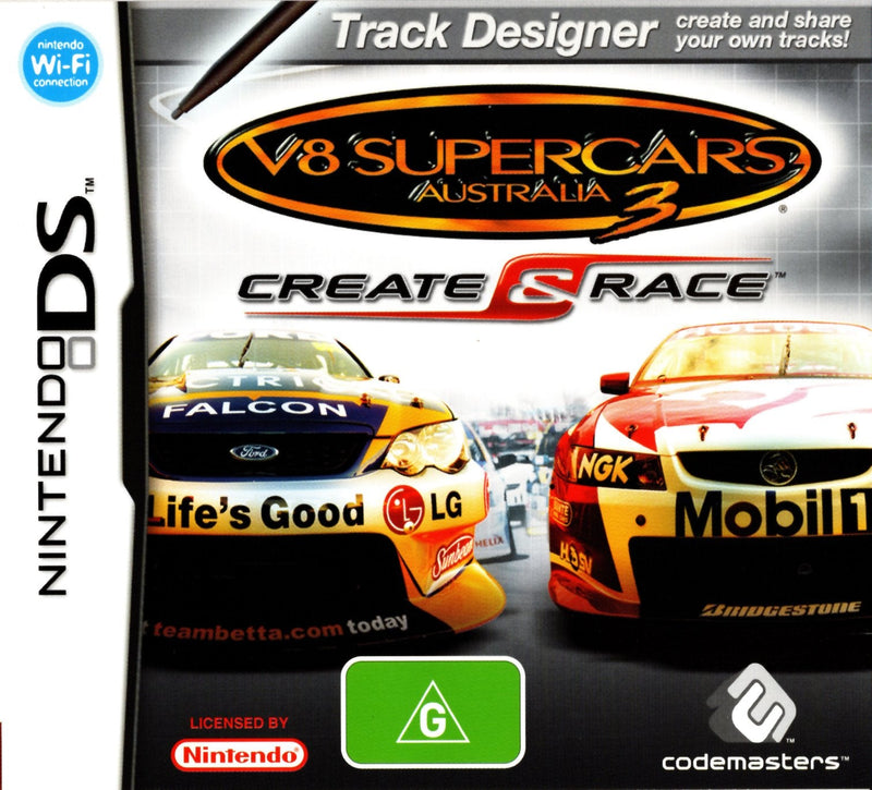 V8 Supercars Australia 3: Create & Race - DS - Super Retro