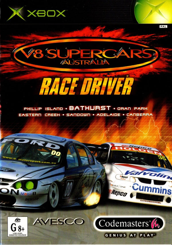 V8 Supercars Australia Race Driver - Xbox - Super Retro