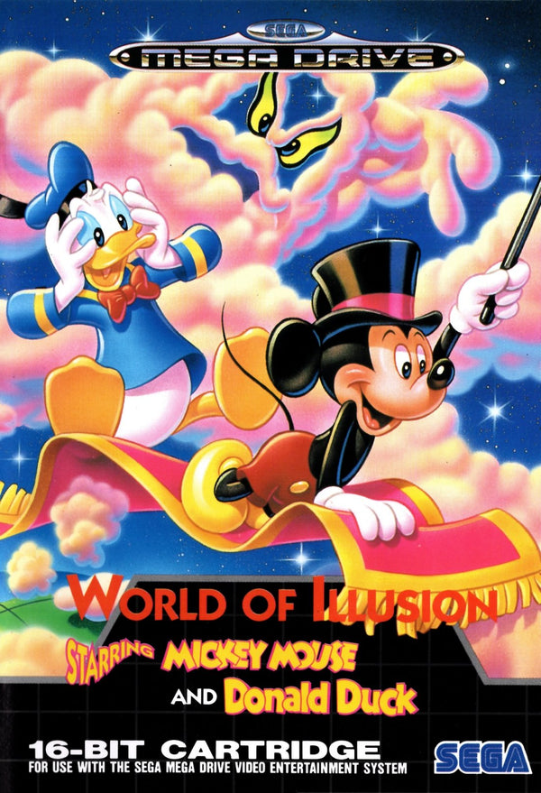 World of Illusion starring Mickey Mouse and Donald Duck - Super Retro