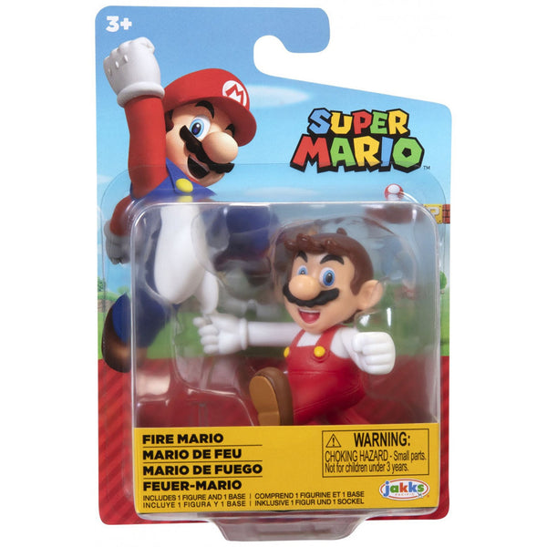 World of Nintendo 2.5" Figure - Fire Mario - Super Retro