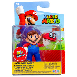 World of Nintendo 2.5" Figure - Mario with Cappy - Super Retro