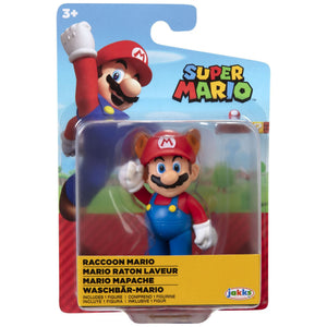 World of Nintendo 2.5" Figure - Raccoon Mario - Super Retro